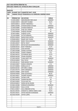 Mevlana Değişim Programı İngilizce