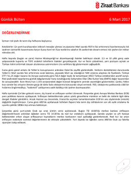 6 Mart 2017 tarihli piyasa yorumu