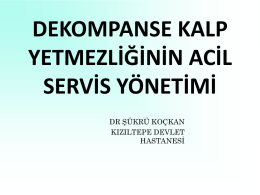 akut kalp yetmezliği