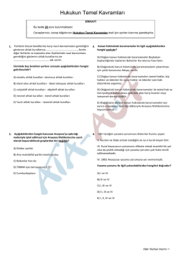 Hukukun Temel Kavramları