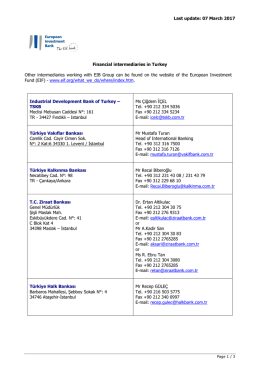 Financial intermediaries in Turkey