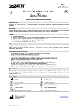 HOLDEX &reg; Tek Kullanımlık Tutucu PP Kullanım - Greiner Bio-One