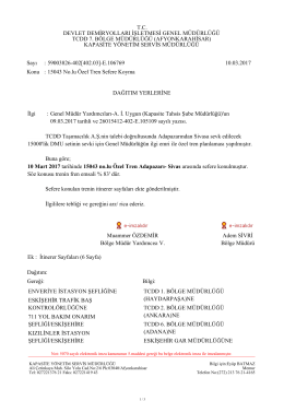 11.03.2017 - TCDD 6. B&ouml;lge