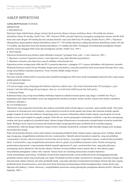 askep hipertensi - Karya Tulis Ilmiah