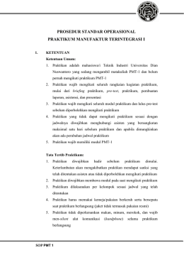 prosedur standar operasional praktikum manufaktur terintegrasi i