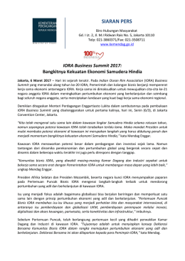Bangkitnya Kekuatan Ekonomi Samudera Hindia