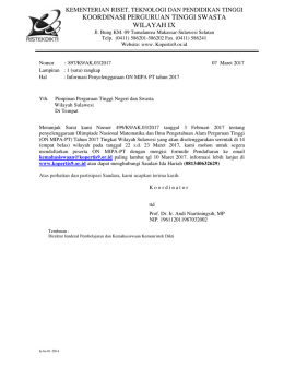 Surat ON MIPA PT