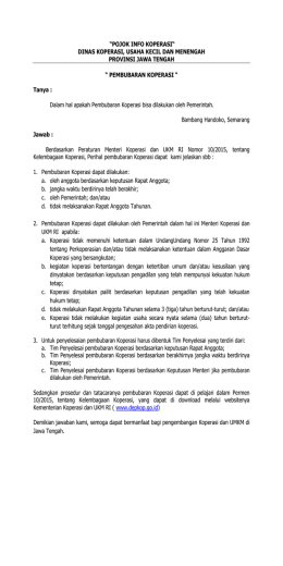 klik di sini - Dinas Koperasi Dan UMKM Provinsi Jawa Tengah