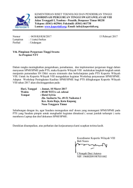 Lampiran SPMI Kupang tahun 2017
