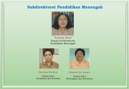 Subdirektorat Pendidikan Menengah