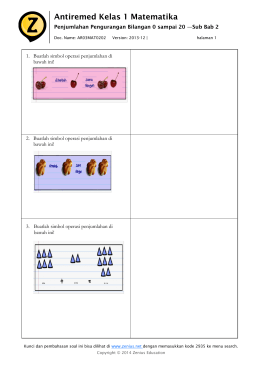 Antiremed Kelas 1 Matematika