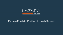 Panduan Mendaftar Pelatihan di Lazada University