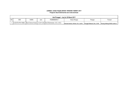 JADWAL UJIAN TUGAS AKHIR PERIODE MARET 2017 Program