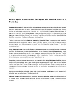 Wismilak Luncurkan 2 Produk Baru