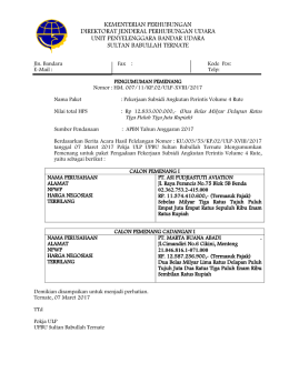 Pengumuman pemenang Perintis 2017