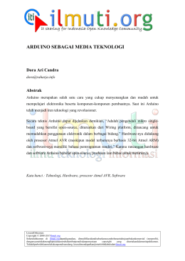 arduino sebagai media teknologi