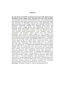 (posipo) hingga Masa Anak-anak (dole-dole)