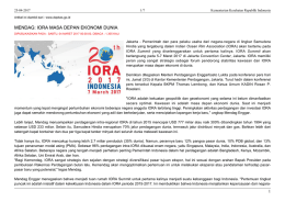 mendag: iora masa depan ekonomi dunia