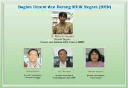 Bagian Umum dan Barang Milik Negara (BMN)