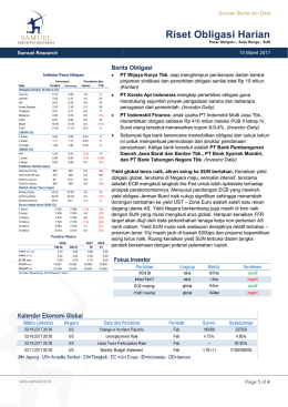 Riset Obligasi Harian - Samuel Sekuritas Indonesia