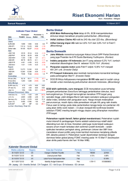 Riset Ekonomi Harian - Samuel Sekuritas Indonesia