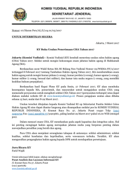 komisi yudisial republik indonesia sekretariat jenderal
