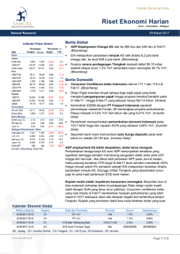 Riset Ekonomi Harian - Samuel Sekuritas Indonesia