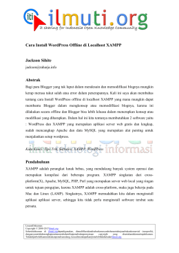 JacksonSihite-Cara-Install-WordPress-Offline-di-Localhost