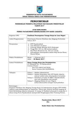 PENGUMUMAN - Kota Payakumbuh