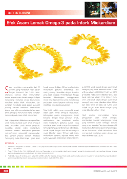 Efek Asam Lemak Omega-3 pada Infark Miokardium