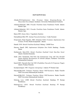 DAFTAR PUSTAKA Alinuha.2014.Implementasi Nilai Persatuan