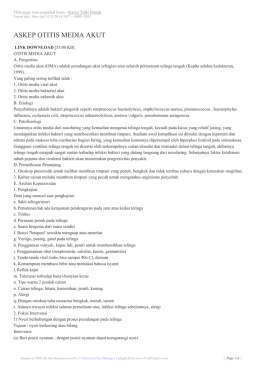 askep otitis media akut