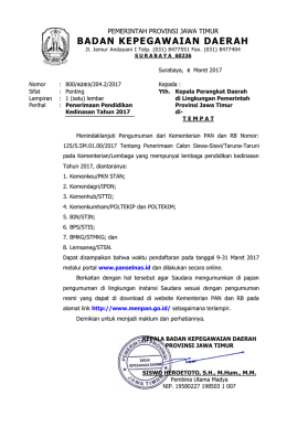 Page 1 NOmOr Sifat Lampiran Perihal PEMERINTAH PROVINSI