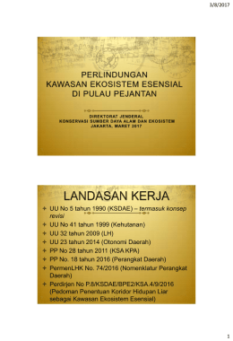 PerlindunganKawasanEkosistemEsensialdiPulauPejantan