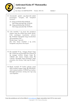 Antiremed Kelas 07 Matematika