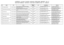 jadwalujiantugasakhir periodemaret 2 0 1 7