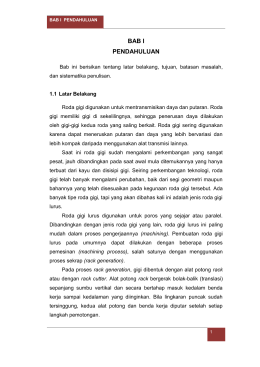 Bab I Pendahuluan