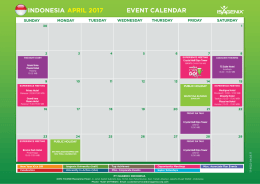 indonesi a march 2017 event calendar