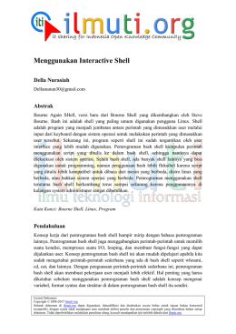Menggunakan Interactive Shell