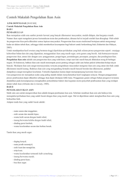 Contoh Makalah Pengolahan Ikan Asin