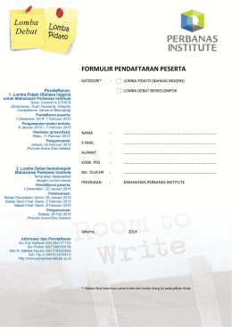 formulir pendaftaran peserta