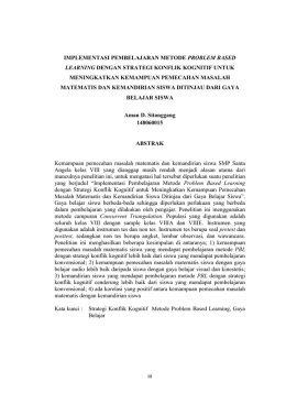 iii IMPLEMENTASI PEMBELAJARAN METODE