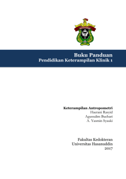 manual antropometri - Fakultas Kedokteran Unhas