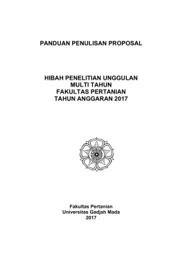 panduan penulisan proposal hibah penelitian