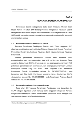 BAB V - BAPPEDA Kalimantan Utara