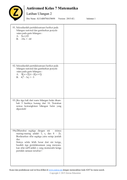Antiremed Kelas 7 Matematika