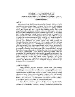 PEMBELAJARAN MATEMATIKA MEMBANGUN - E