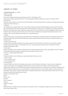 askep ca paru - Karya Tulis Ilmiah