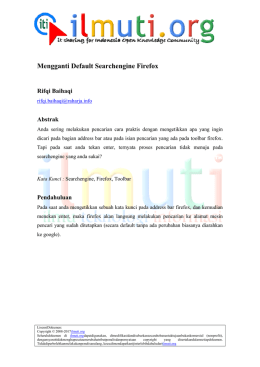 Rifqi Baihaqi Mengganti Default Searchengine Firefox