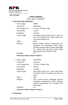 surat dakwaan